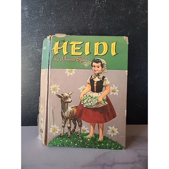 Vintage Heidi by Johanna Spyri Hardcover Book Whitman Publishing Company 1955 - Picture 2 of 10